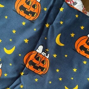 Snoopy Halloween Pumpkin bed sheets Twin
